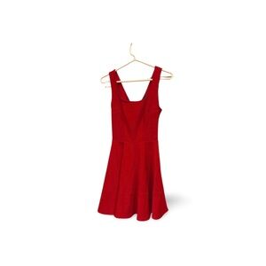 Lulu’s Red Fit & Flare Dress | Sleeveless Skater Style | Size Small